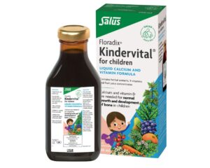 Salus Floradix Kindervital for Children 250ml liquid calcium and vitamin formula for growing children.