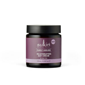 Sukin Purely Ageless Rejuvenating Day Cream 120ml moisturiser with rosehip, baobab and hibiscus extracts.