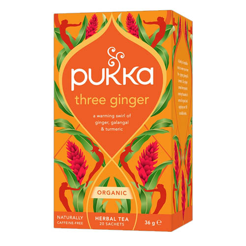 three-ginger-1 Pukka Three Ginger Organic Herbal Tea 20 Bags