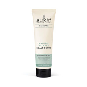 Sukin Natural Balance Scalp Scrub 200ml exfoliating scalp treatment for removing build-up and refreshing the scalp