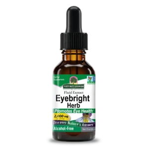 Nature's Answer Eyebright Extract 30ml alcohol-free liquid herbal supplement.