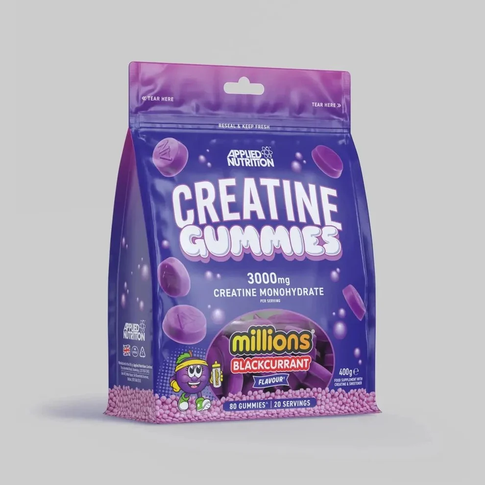 CreatineGummies400g-MillionsBlackcurrant_9d874da0-e43d-43d2-a35e-4b0b822fc1bd (1) Applied Nutrition Creatine Gummies Millions Blackcurrant 3000mg gummy creatine supplement