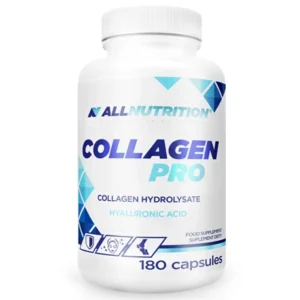 ALLNUTRITION Collagen Pro 180 capsules with Type II collagen, MSM, glucosamine, chondroitin, hyaluronic acid and vitamin D3 for joint and connective tissue support.