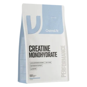 OstroVit Creatine Monohydrate Powder 1000g pure unflavoured creatine supplement for strength, power, muscle development and sports performance.