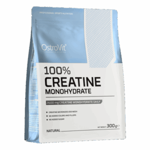 OstroVit Creatine Monohydrate Powder 300g unflavoured creatine supplement for strength, power, exercise performance and muscle support.