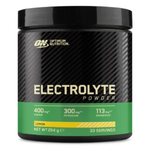 Optimum Nutrition Electrolyte Powder Lemon 264g hydration and electrolyte support drink mix