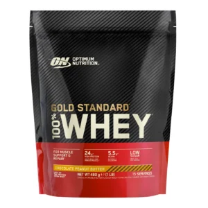 Optimum Nutrition Gold Standard 100% Whey Chocolate Peanut Butter protein powder 480g pouch